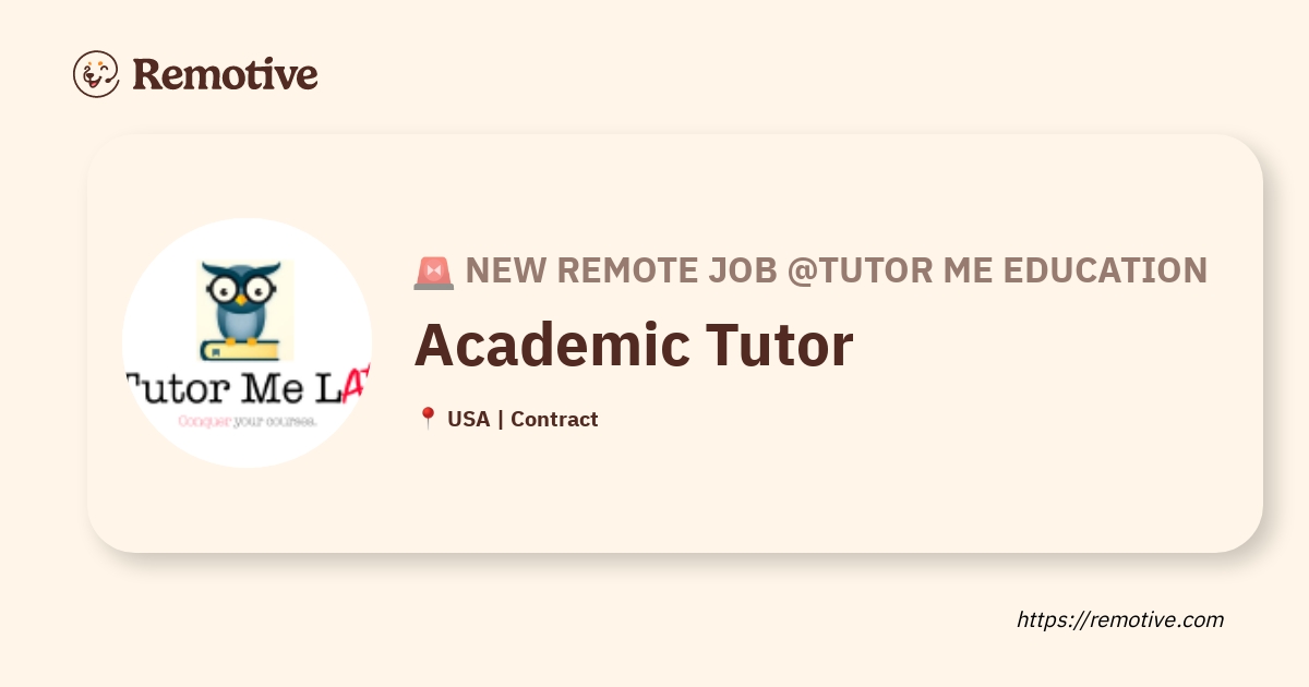  Hiring Academic Tutor Tutor Me Education