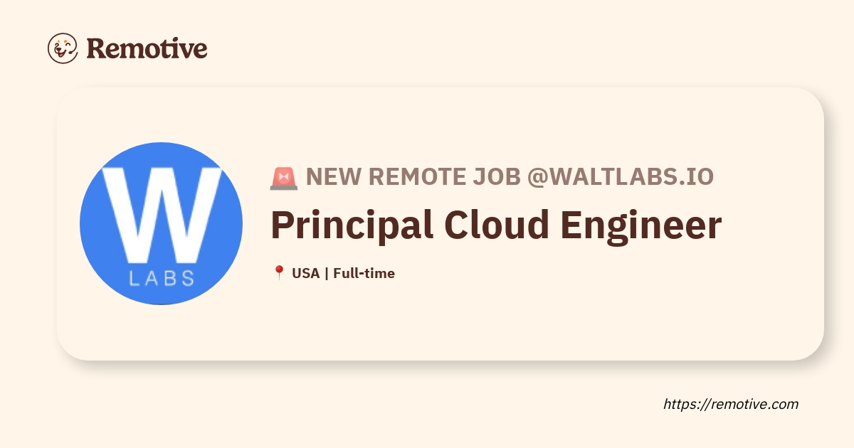 principal cloud engineer