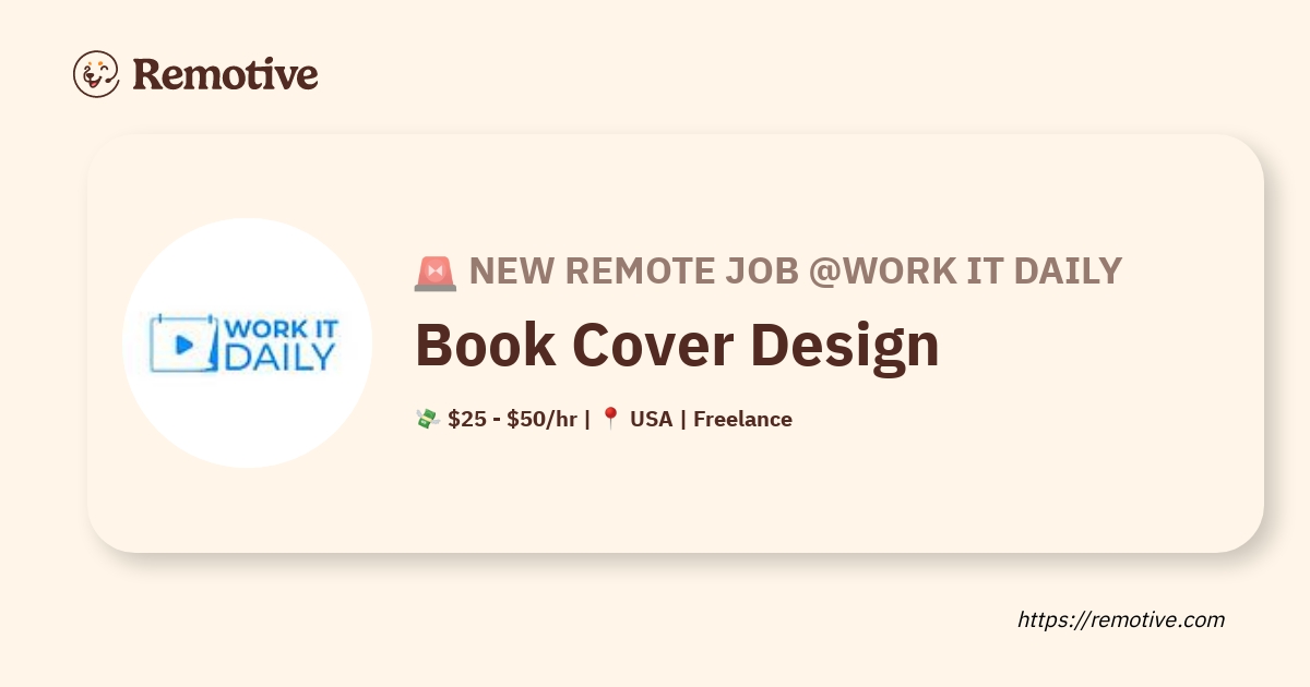 book cover illustrator jobs remote