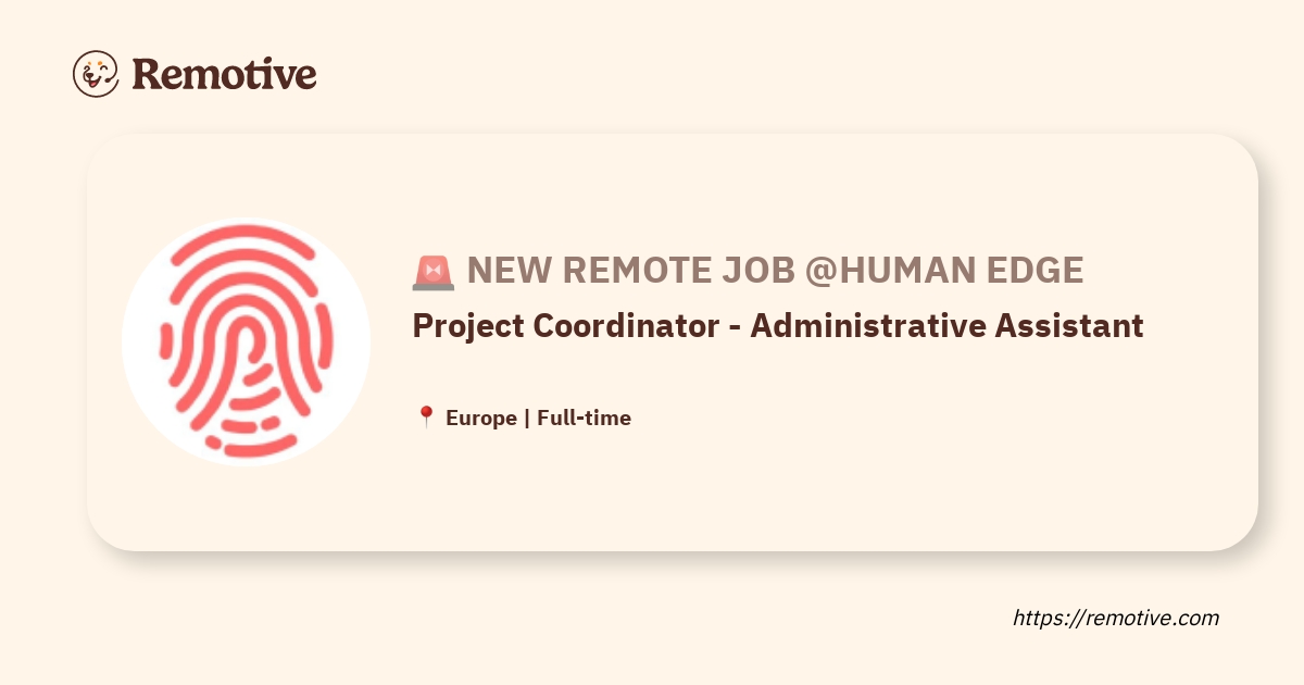 Hiring Project Coordinator Administrative Assistant Human Edge   Meta Image