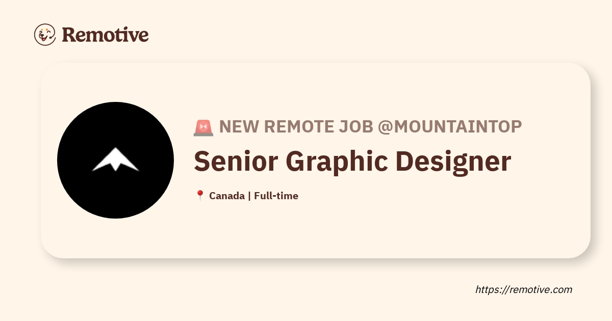 Hiring Senior Graphic Designer Mountaintop   Meta Image