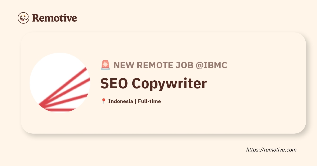 [Hiring] SEO Copywriter @ibmc