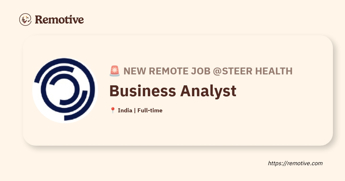 hiring-business-analyst-steer-health