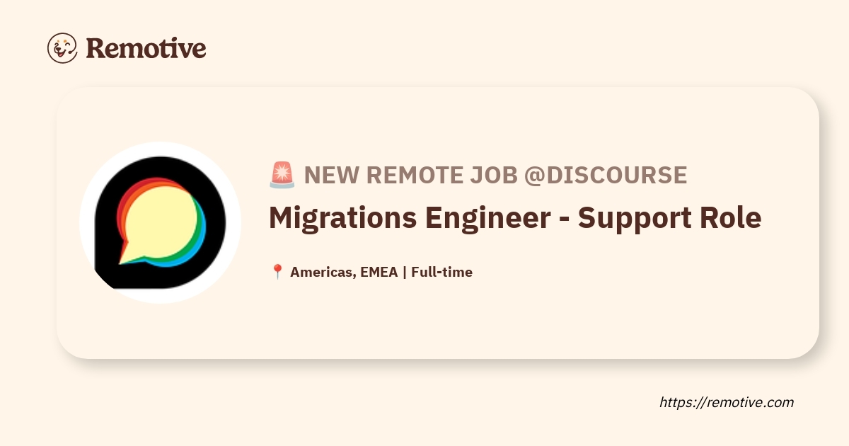 Migrations Engineer