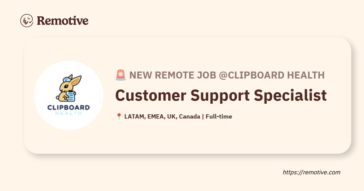 Customer Support Specialist