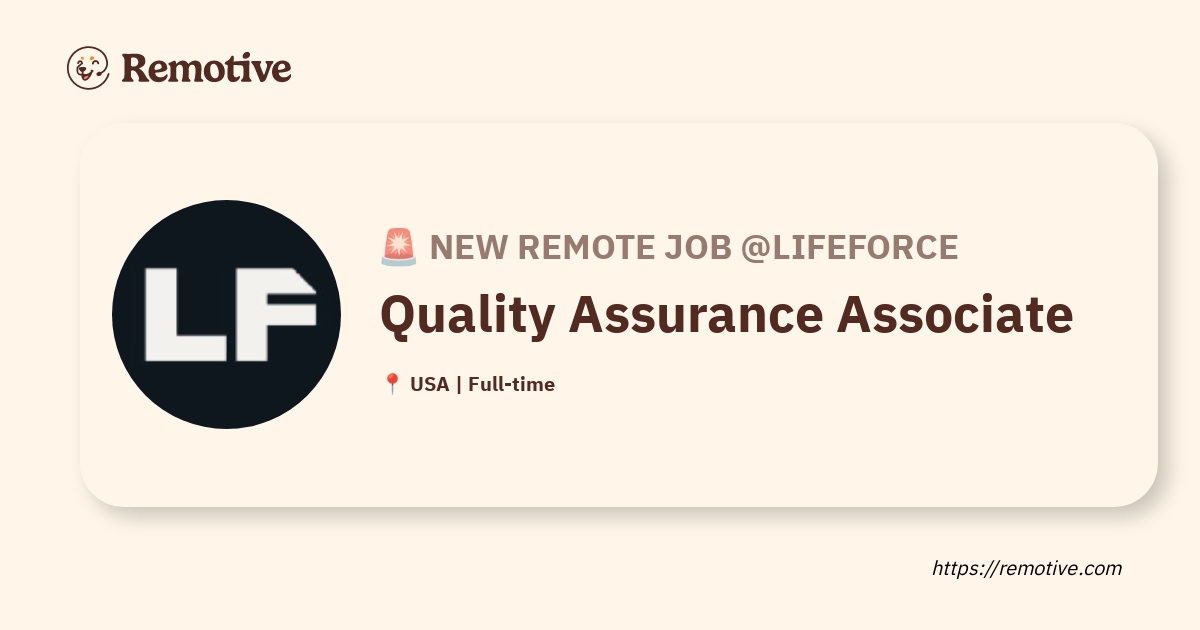 Quality Assurance Associate