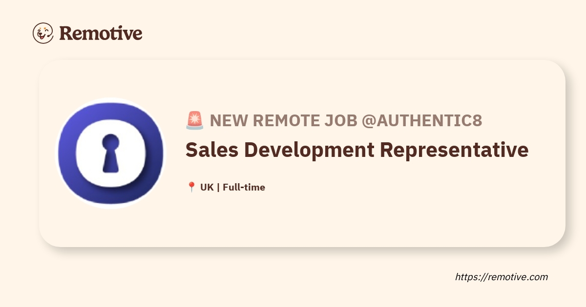 Sales Development Representative