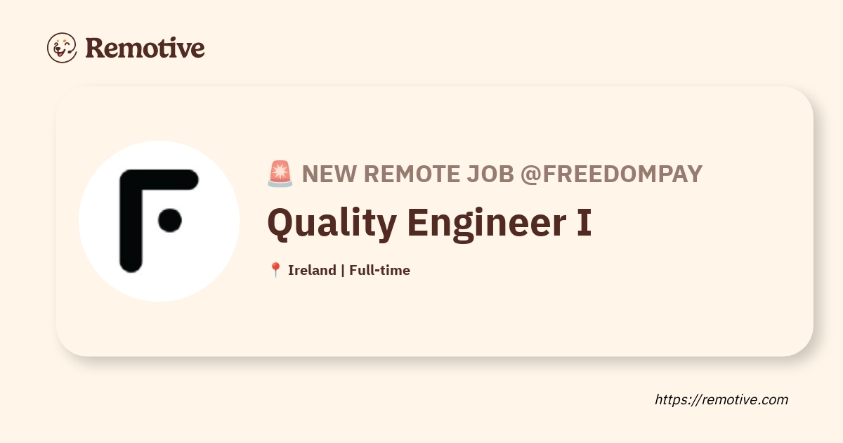 Quality Engineer I