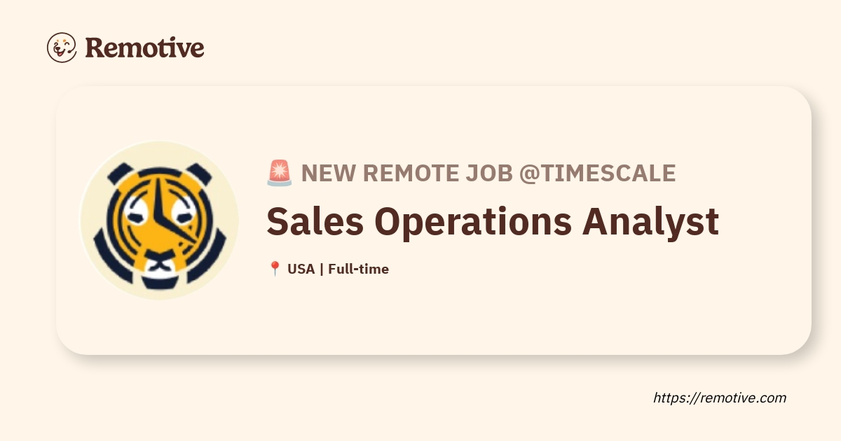 Sales Operations Analyst