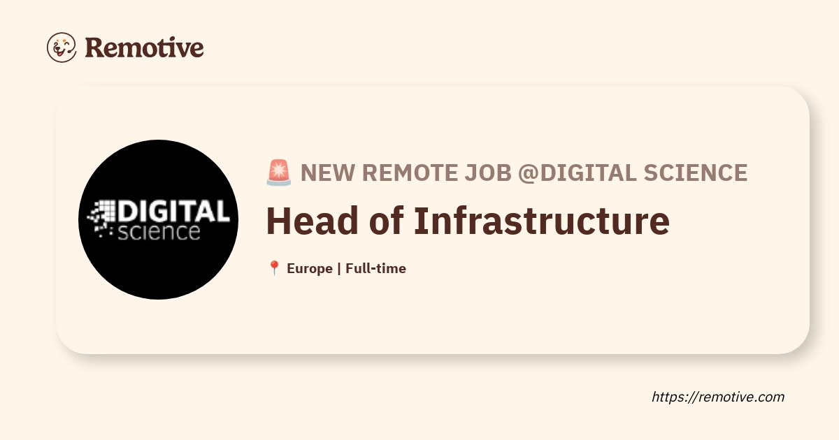 Head of Infrastructure