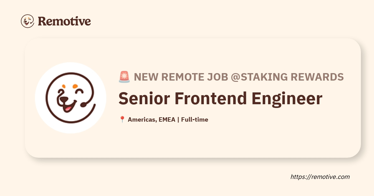 Senior Frontend Engineer