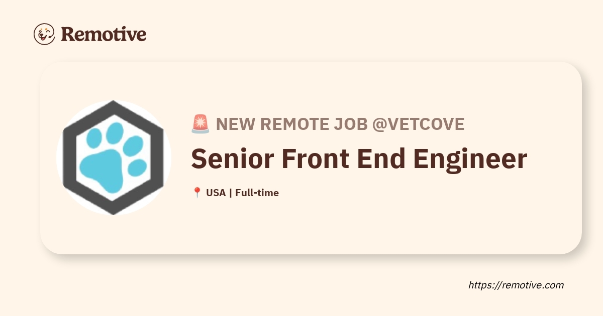 Senior Front End Engineer