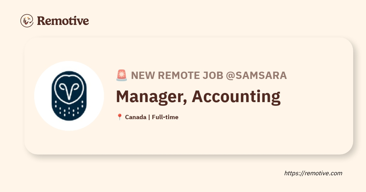 Manager, Accounting