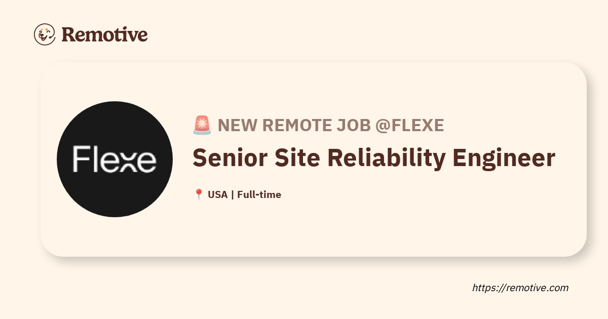 Senior Site Reliability Engineer