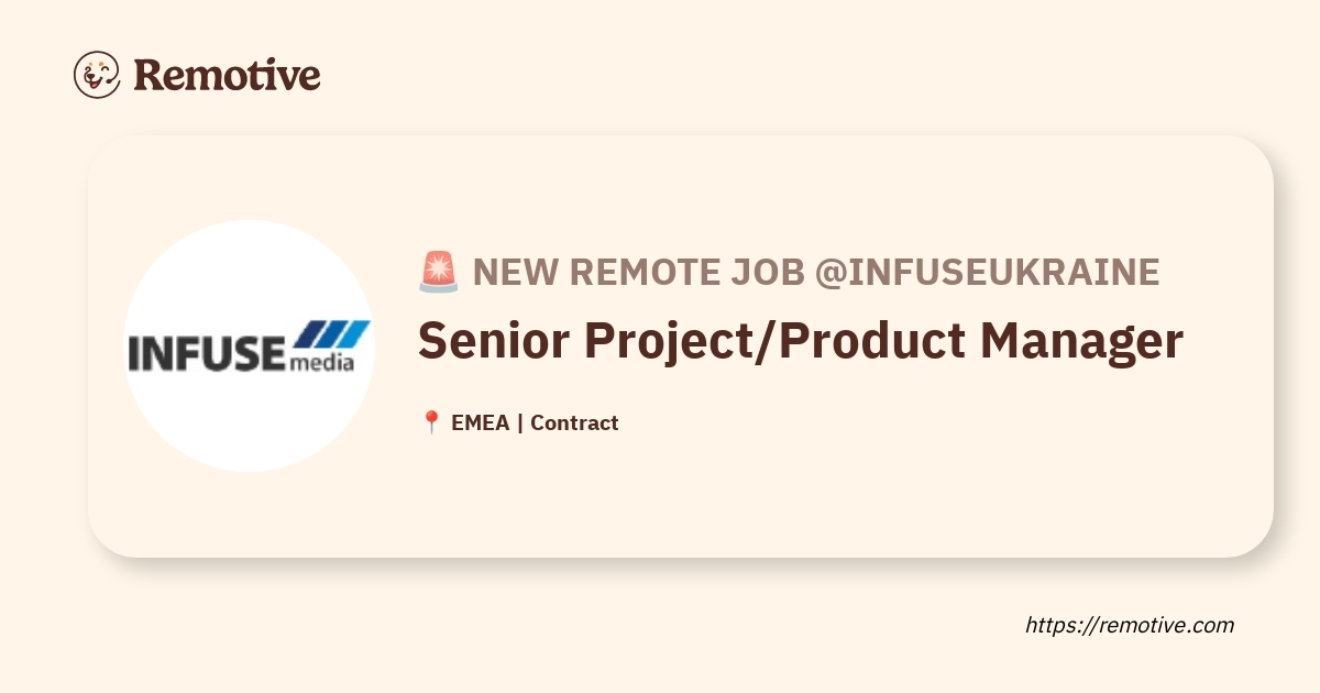 Senior Project/Product Manager