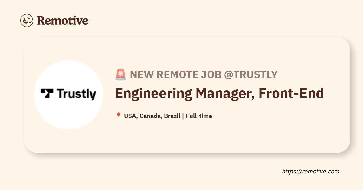 Engineering Manager, Front-End