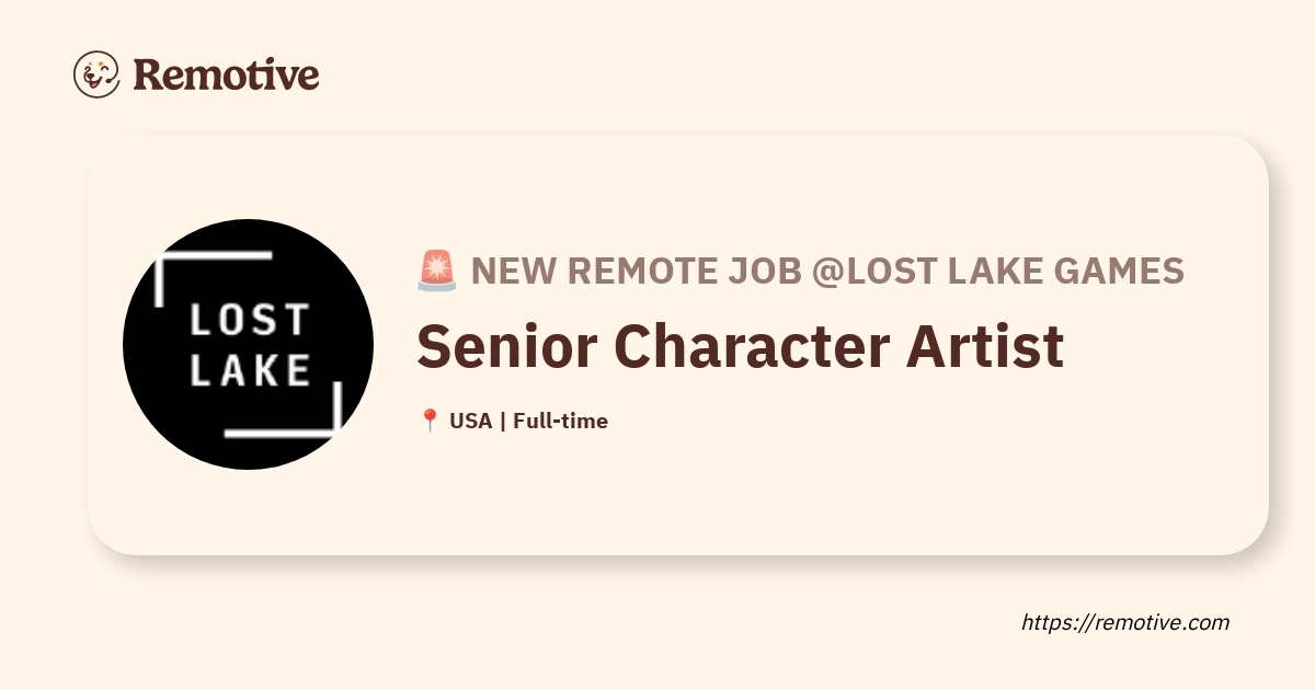 Senior Character Artist