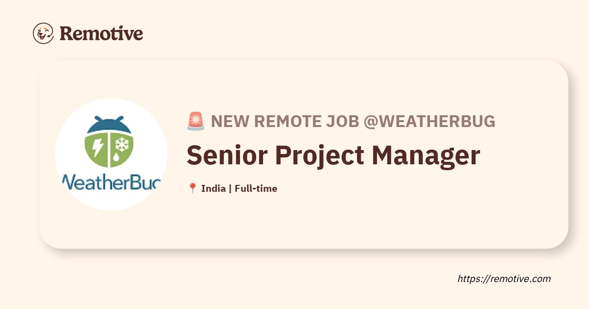 Senior Project Manager