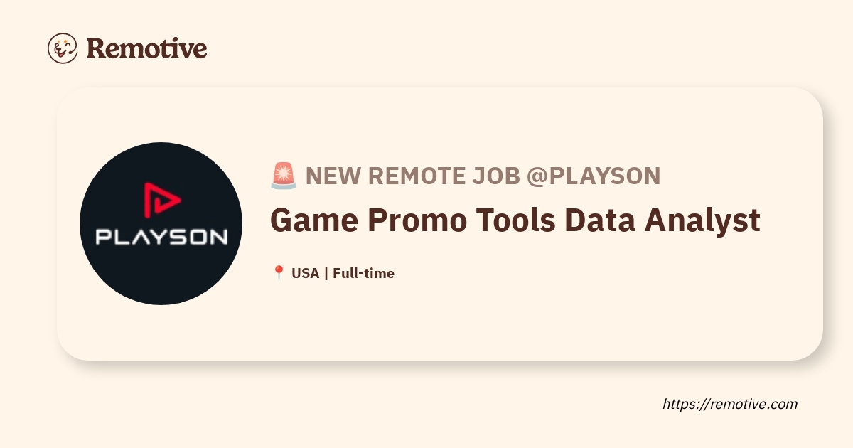 Game Promo Tools Data Analyst