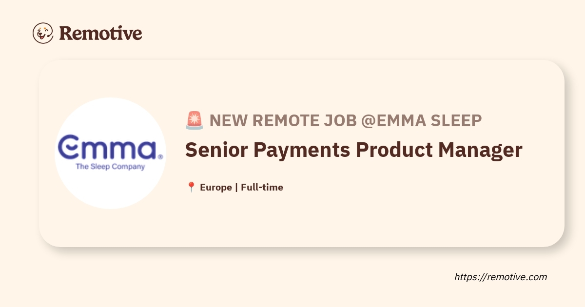 Senior Payments Product Manager