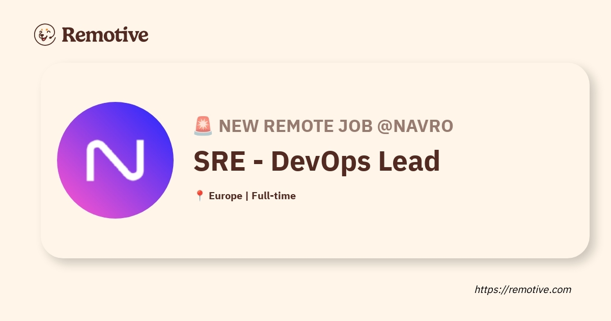 SRE - DevOps Lead