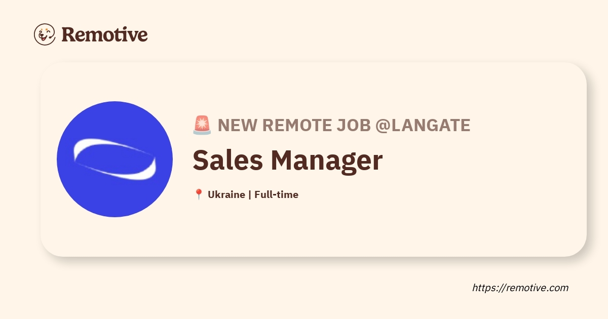 Sales Manager