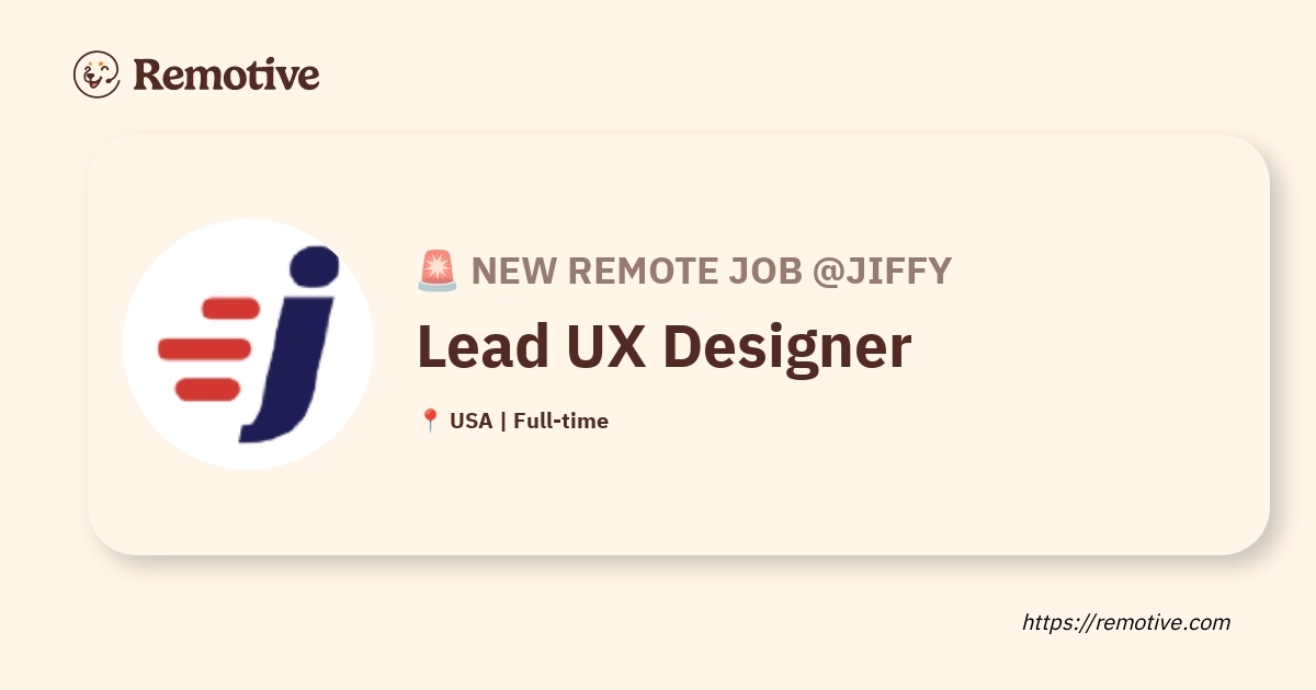 Lead UX Designer