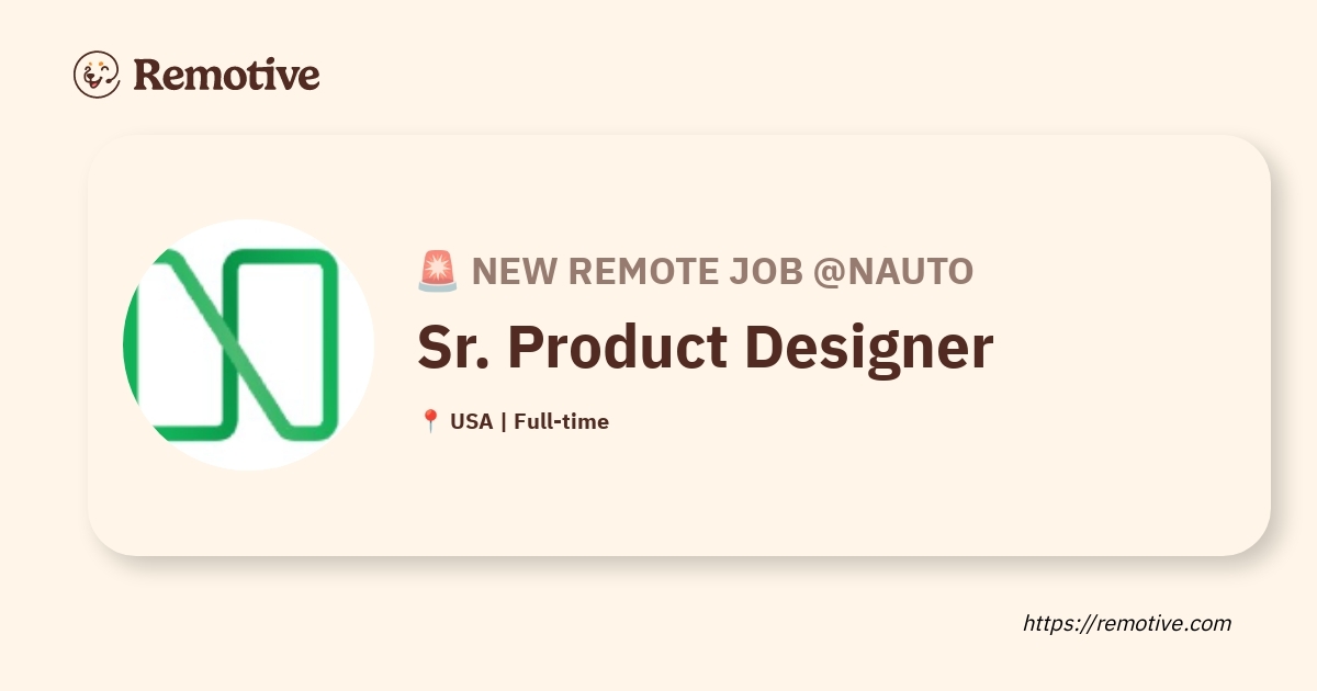 Sr. Product Designer