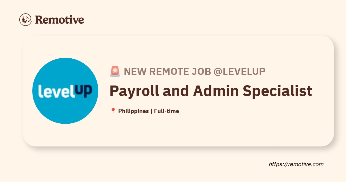 Payroll and Admin Specialist