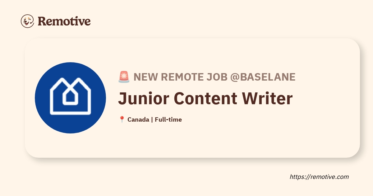 Junior Content Writer