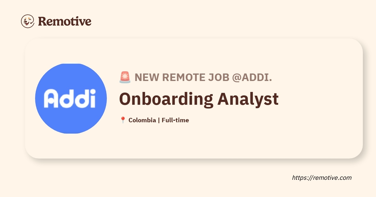 Onboarding Analyst