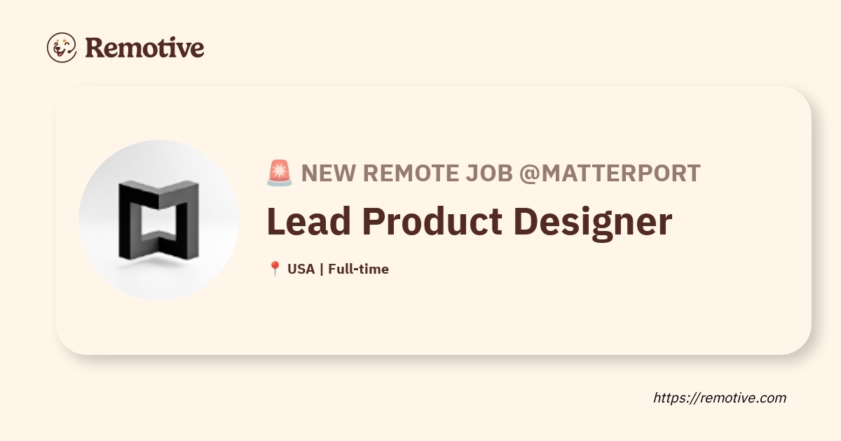 Lead Product Designer