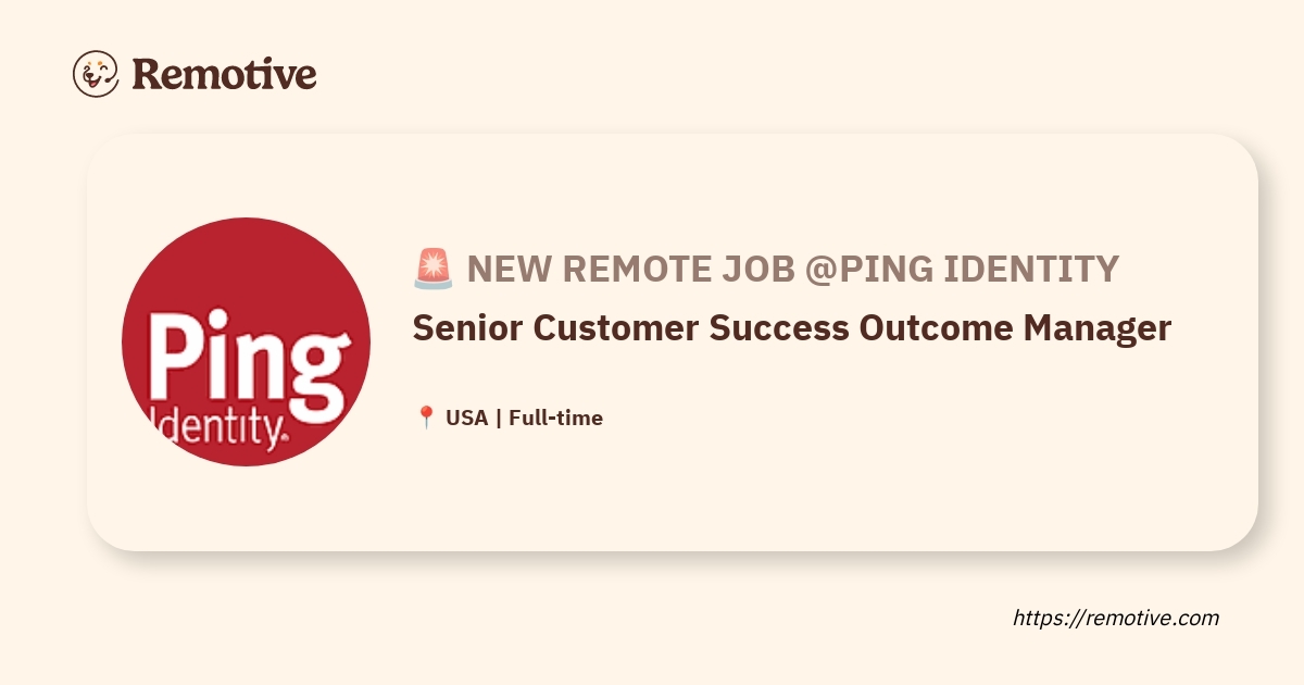 Senior Customer Success Outcome Manager