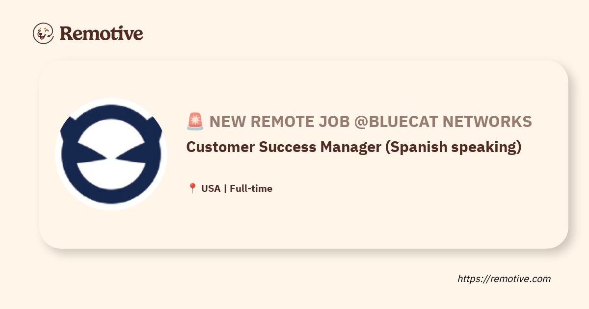 Customer Success Manager (Spanish speaking)