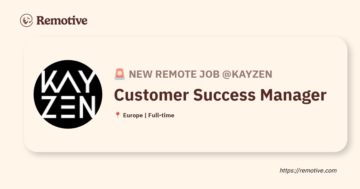 Customer Success Manager