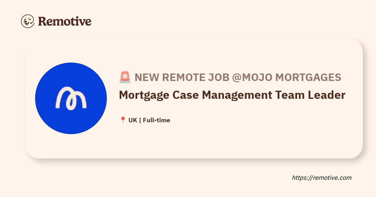 Mortgage Case Management Team Leader