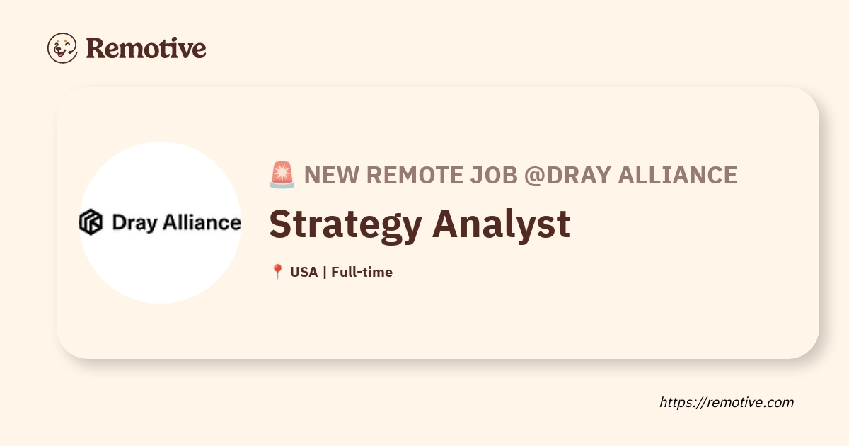 Strategy Analyst