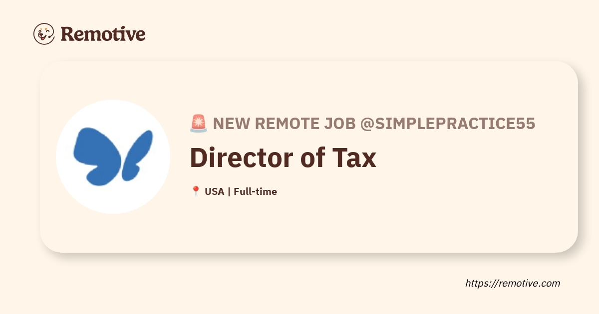 Director of Tax