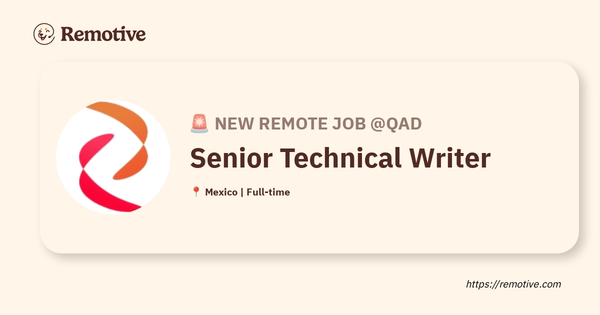 Senior Technical Writer