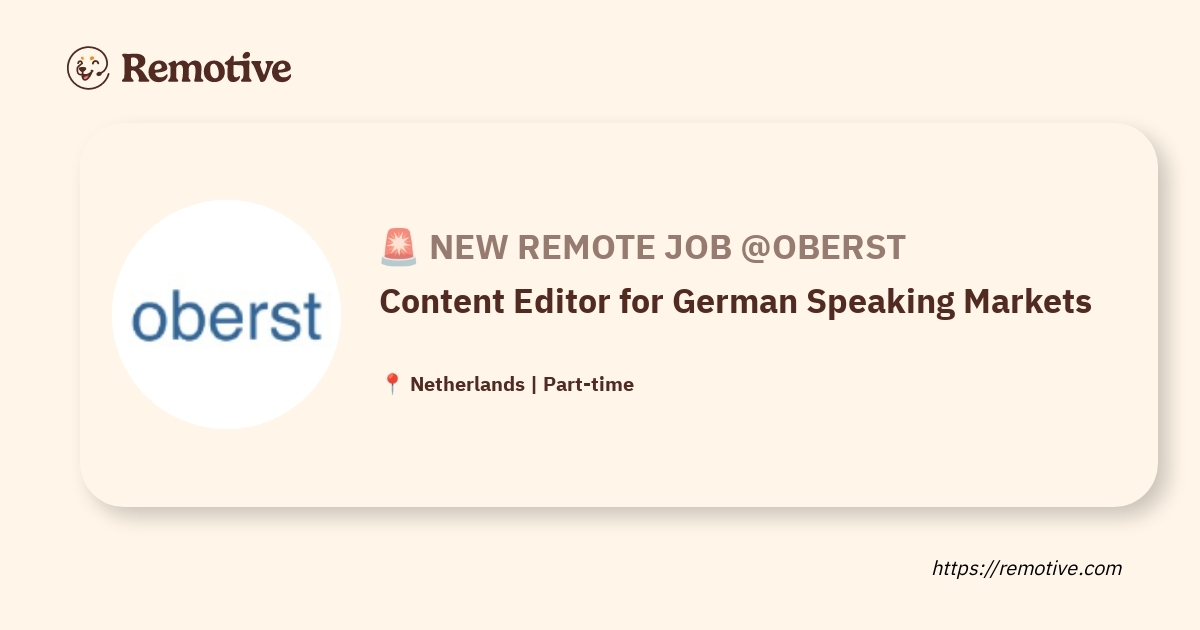 Content Editor for German Speaking Markets