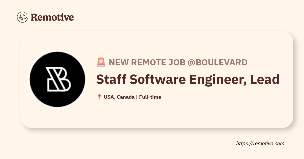 Staff Software Engineer, Lead