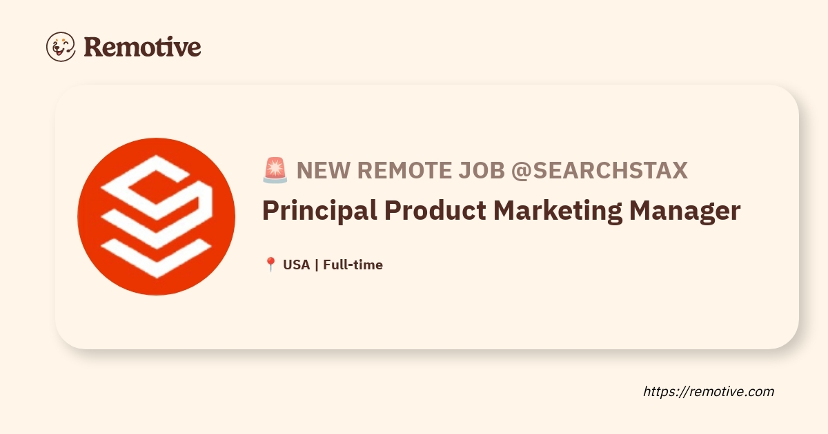 Principal Product Marketing Manager