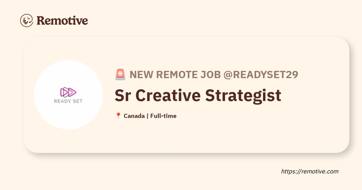 Sr Creative Strategist