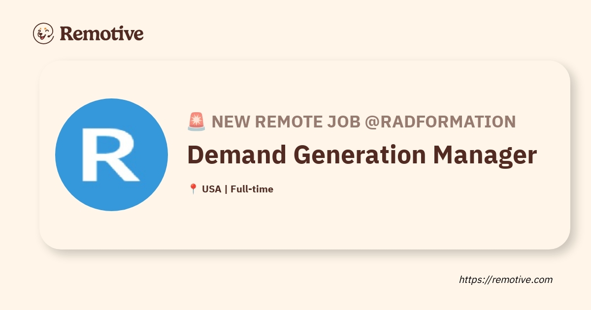 Demand Generation Manager