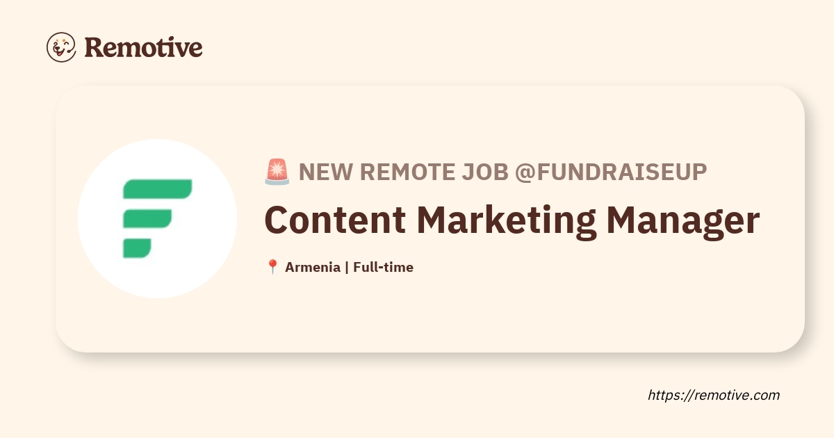 Content Marketing Manager