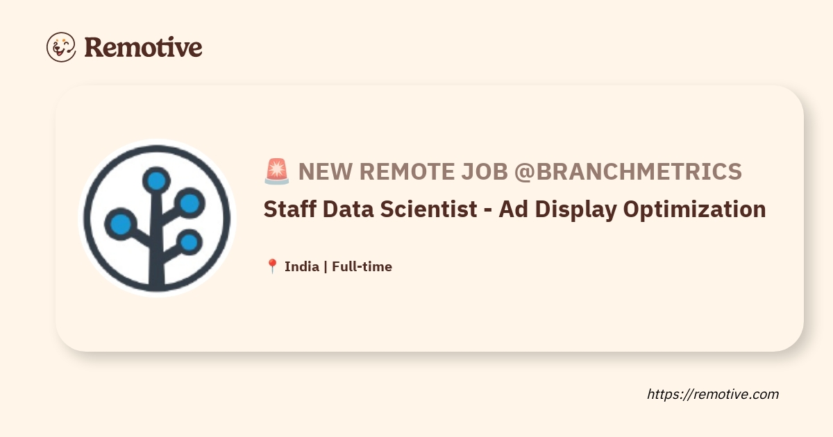 Staff Data Scientist - Ad Display Optimization