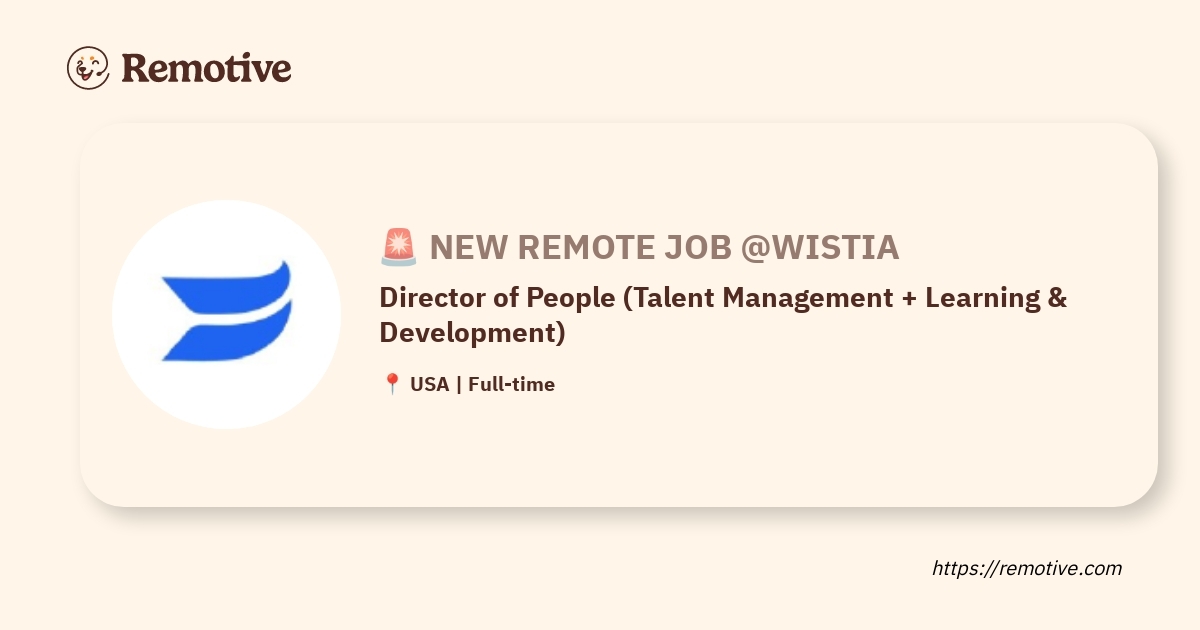 Director of People (Talent Management + Learning & Development)