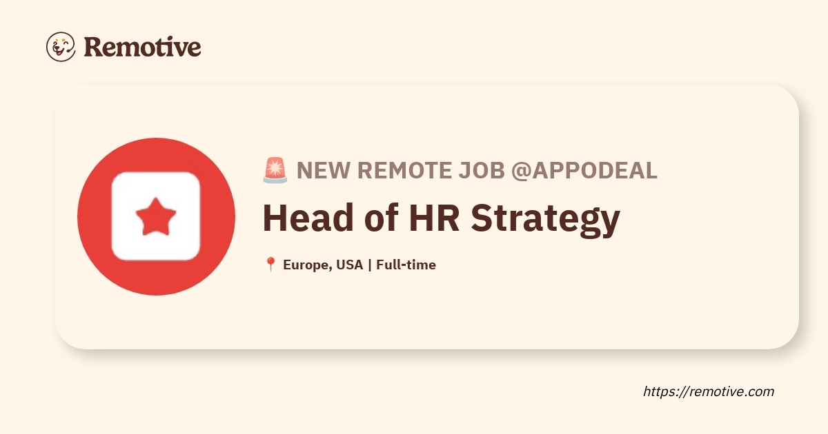 Head of HR Strategy