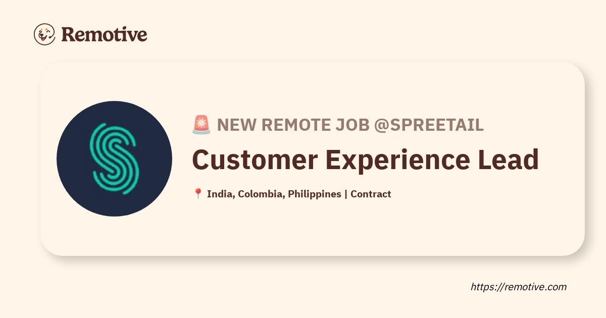 Customer Experience Lead