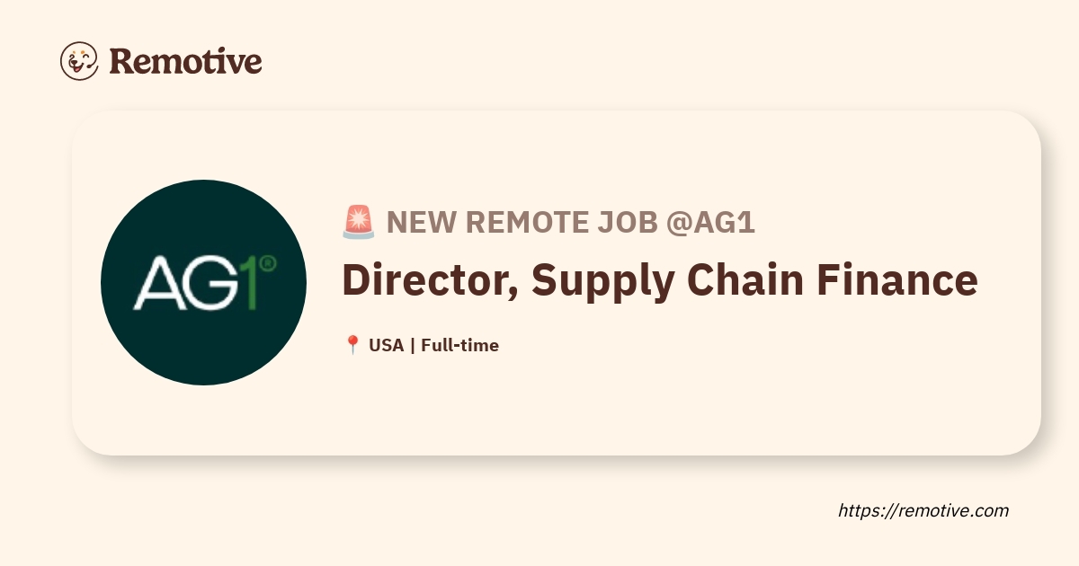 Director, Supply Chain Finance